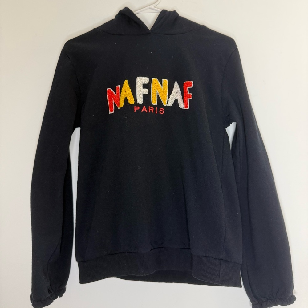 NAF NAF Paris Black Child’s Sweatshirt with Vibrant Logo